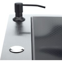 Кухонная мойка Stellar Decor S7050NB-D (нано черный) - Превью изображения №15 — Интернет-магазин Time-Shop