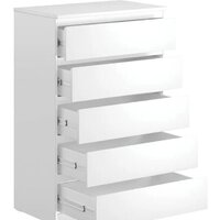 Комод Mio Tesoro Мальта 5 ящиков 80x121 2.05.02.090.1 (белый) - Превью изображения №3 — Интернет-магазин Time-Shop