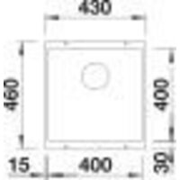 Кухонная мойка Blanco Subline 400-U Coloured Components 527793 (трюфель) - Превью изображения №9 — Интернет-магазин Time-Shop