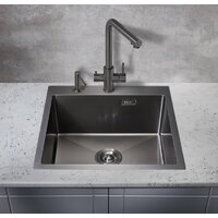 Кухонная мойка Milacio Denia 51 Steel MC.77489 (вороненая сталь) - Превью изображения №3 — Интернет-магазин Time-Shop