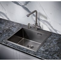 Кухонная мойка Milacio Denia 51 Steel MC.77489 (вороненая сталь) - Превью изображения №2 — Интернет-магазин Time-Shop