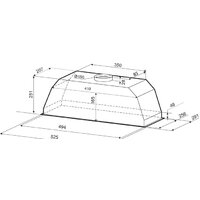 Кухонная вытяжка Krona Ameli 600 white S - Превью изображения №2 — Интернет-магазин Time-Shop
