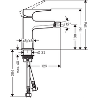 Смеситель Hansgrohe Metropol 32520140 (бронзовый) - Превью изображения №2 — Интернет-магазин Time-Shop