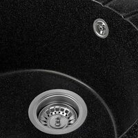 Кухонная мойка Saniteco Pura (черный) - Превью изображения №9 — Интернет-магазин Time-Shop
