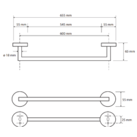 Держатель для полотенца Bemeta White 104204044 - Превью изображения №2 — Интернет-магазин Time-Shop