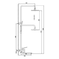 Душевая система  FRAP F2458 - Превью изображения №2 — Интернет-магазин Time-Shop
