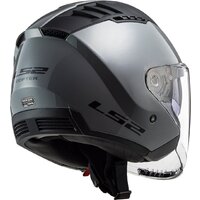 Мотошлем LS2 OF600 Copter 2 (M, серый матовый) - Превью изображения №8 — Интернет-магазин Time-Shop