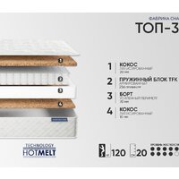 Матрас Фабрика сна Топ-3 180x200 - Превью изображения №2 — Интернет-магазин Time-Shop