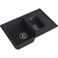 Кухонная мойка GranFest QUARZ 21К (черный) - Превью изображения №3 — Интернет-магазин Time-Shop