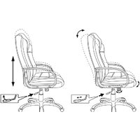 Офисное кресло Бюрократ CH-839 (черный) - Превью изображения №5 — Интернет-магазин Time-Shop