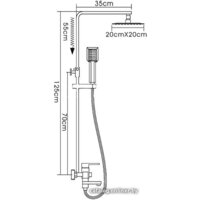 Душевая система  FRAP F2421 - Превью изображения №2 — Интернет-магазин Time-Shop