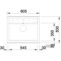 Кухонная мойка Blanco Dalago 6-F (антрацит) [514773] - Превью изображения №2 — Интернет-магазин Time-Shop