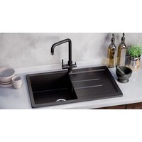 Кухонная мойка Ulgran U-507 (ультра-черный) - Превью изображения №2 — Интернет-магазин Time-Shop