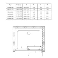 Душевая дверь Vincea Alpha VDS-3AL100CL (хром/прозрачное) - Превью изображения №7 — Интернет-магазин Time-Shop