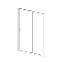 Душевая дверь Vincea Alpha VDS-3AL100CL (хром/прозрачное) - Превью изображения №6 — Интернет-магазин Time-Shop