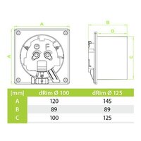 Осевой вентилятор airRoxy dRim 100S-C186 - Превью изображения №3 — Интернет-магазин Time-Shop