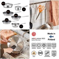 Сотейник Fiskars All Steel 1064748 - Превью изображения №7 — Интернет-магазин Time-Shop