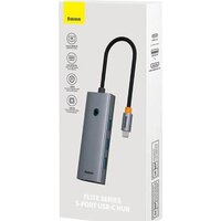 Док-станция Baseus Flite Series 4-Port USB-C Hub B00052809813-00 - Превью изображения №4 — Интернет-магазин Time-Shop