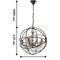 Подвесная люстра Favourite Orbit 1834-5P - Превью изображения №3 — Интернет-магазин Time-Shop