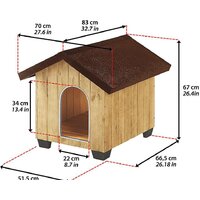 Будка Ferplast Domus Medium 87002000 - Превью изображения №9 — Интернет-магазин Time-Shop