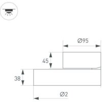 Спот Arlight SP-RONDO-FLAP-R210-20W Day4000 028166 - Превью изображения №4 — Интернет-магазин Time-Shop