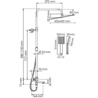 Душевая система  Wasserkraft A199.119.141.010.CH Thermo - Превью изображения №3 — Интернет-магазин Time-Shop