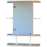 СанитаМебель Шкаф с зеркалом Камелия-03.54п (левый, белый)