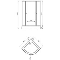 Душевой уголок Triton Грэй А 90х90 (с поддоном) - Превью изображения №2 — Интернет-магазин Time-Shop