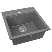 Кухонная мойка Aquasanita Tesa SQT100W (alumetallic 202) - Превью изображения №4 — Интернет-магазин Time-Shop