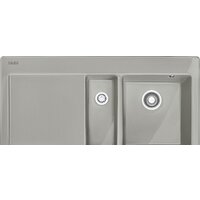 Кухонная мойка Franke Mythos MTK 651-100 (жемчужный серый, чаша справа) - Превью изображения №1 — Интернет-магазин Time-Shop