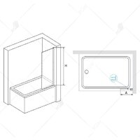 Стеклянная шторка для ванны RGW Screens SC-056 351105630-11 - Превью изображения №6 — Интернет-магазин Time-Shop