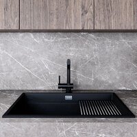 Кухонная мойка Globalo Miralio 80.1 Black/IX - Превью изображения №8 — Интернет-магазин Time-Shop