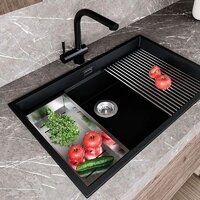 Кухонная мойка Globalo Miralio 80.1 Black/IX - Превью изображения №10 — Интернет-магазин Time-Shop