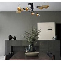 Люстра средней высоты Евросвет Grazia 70148/8 черный/золото - Превью изображения №2 — Интернет-магазин Time-Shop