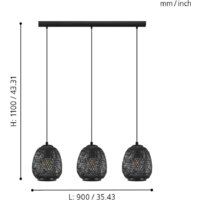 Подвесная люстра Eglo Dembleby 43266 - Превью изображения №2 — Интернет-магазин Time-Shop