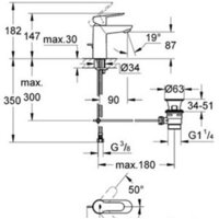 Смеситель Grohe BauEdge 23328000 - Превью изображения №2 — Интернет-магазин Time-Shop