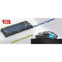 Клавиатура Gravastar Mercury K1 Lite Transparent Black (GravaStar x BSUN) - Превью изображения №4 — Интернет-магазин Time-Shop