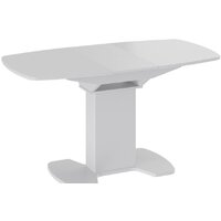 Кухонный стол Трия Портофино СМ(ТД)-105.01.11(1) (белый глянец/стекло белое) - Превью изображения №2 — Интернет-магазин Time-Shop