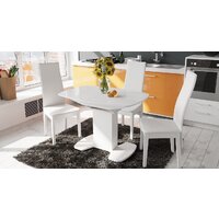 Кухонный стол Трия Портофино СМ(ТД)-105.01.11(1) (белый глянец/стекло белое) - Превью изображения №4 — Интернет-магазин Time-Shop