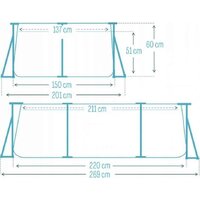 Каркасный бассейн Intex Rectangular Frame 28266 (220x150x60) - Превью изображения №11 — Интернет-магазин Time-Shop