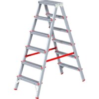 Лестница-стремянка Новая высота NV 312 двухсторонняя профессиональная 2x6 ступеней - Превью изображения №2 — Интернет-магазин Time-Shop