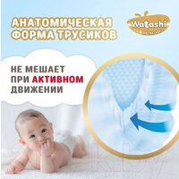 Трусики-подгузники Watashi Royal Soft 3 M 6-10 кг (136 шт) - Превью изображения №11 — Интернет-магазин Time-Shop