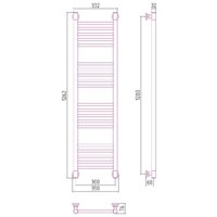 Полотенцесушитель Сунержа Богема+ прямая 1200х300 31-0220-1230 - Превью изображения №3 — Интернет-магазин Time-Shop