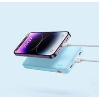 Внешний аккумулятор Baseus Airpow Fast Charge Power Bank 20W 20000mAh (голубой) - Превью изображения №6 — Интернет-магазин Time-Shop