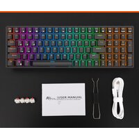 Клавиатура Royal Kludge RK100 RGB (черный, RK Red) - Превью изображения №6 — Интернет-магазин Time-Shop