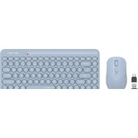 Офисный набор A4Tech Fstyler FG3200 Air2 (синий) - Превью изображения №2 — Интернет-магазин Time-Shop