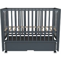 Кроватка-трансформер Incanto Hollie универсальная с ящиком KR-0045/3 (графит) - Превью изображения №10 — Интернет-магазин Time-Shop