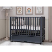 Кроватка-трансформер Incanto Hollie универсальная с ящиком KR-0045/3 (графит) - Превью изображения №19 — Интернет-магазин Time-Shop