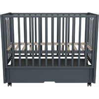 Кроватка-трансформер Incanto Hollie универсальная с ящиком KR-0045/3 (графит) - Превью изображения №2 — Интернет-магазин Time-Shop