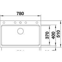 Кухонная мойка Blanco Etagon 8 (серый беж) 525194 - Превью изображения №2 — Интернет-магазин Time-Shop